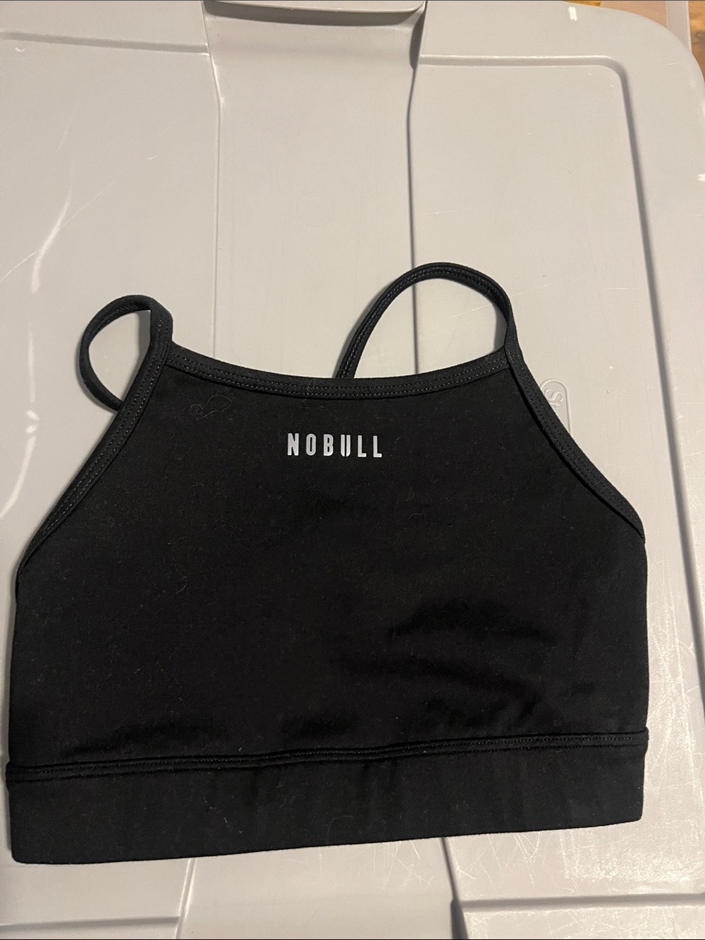 NOBULL Black Minimal High-Neck Sports Bra